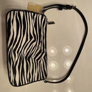 Black and white tiger striped Jetset charm Michael Kors bag